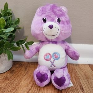 Care Bears Share Bear Vintage 2003 Purple Tie Dye